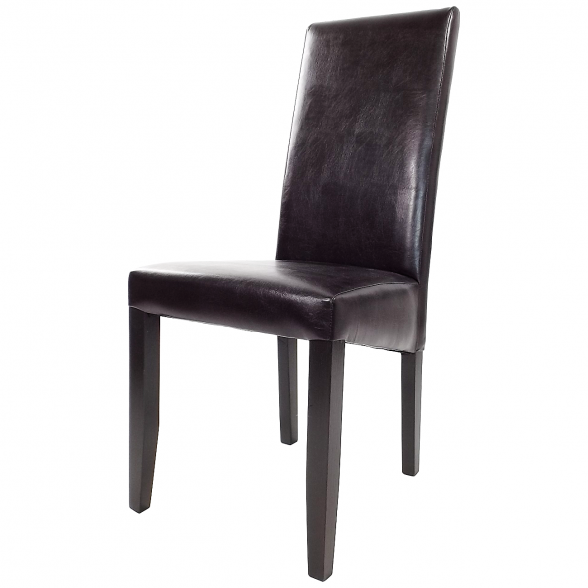 scaun bucatarie T500 din lemn wenge si de piele ecologica dark brown (1)