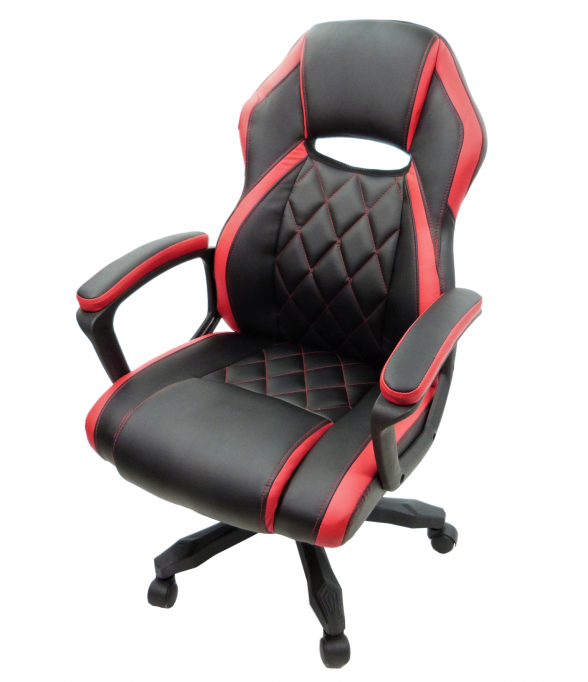 scaun birou B105 negru rosu
