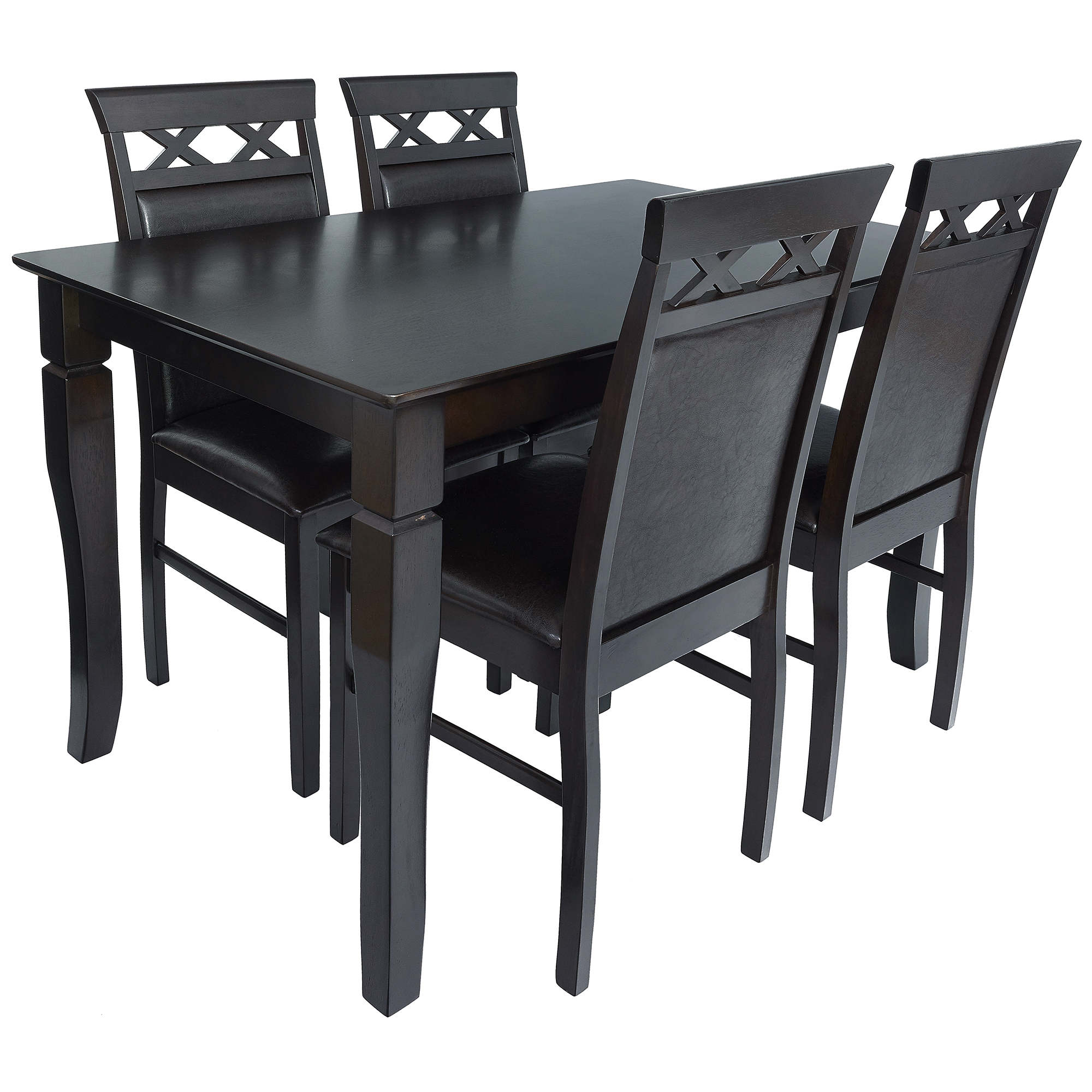 promotii-scaune.ro, Set de masa Zen SM79118 maro inchis 120x70x75 cm