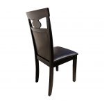 scaun bucatarie Zen 132 din lemn wenge/cappuccino