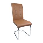 Scaun de bucatarie Zen D23 maro, piele ecologica/Promotii scaune.ro