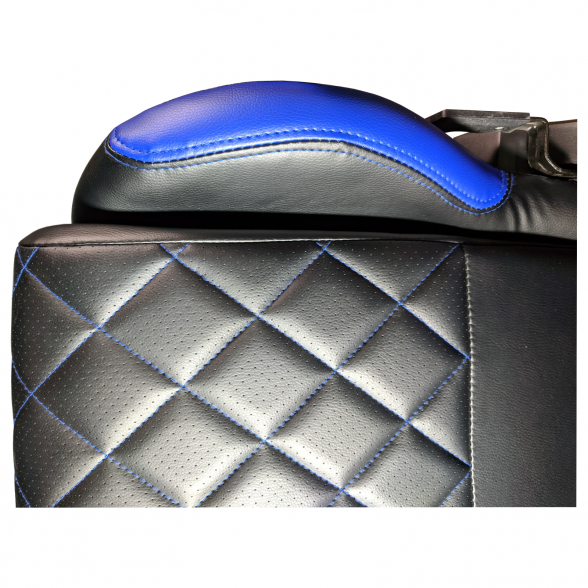 Zendeco.ro-Scaun gaming Arka B56 Eagle Blue, piele perforata anti transpiratie ecologica