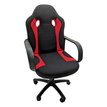 Scaun gaming Arka Chairs B15 Textil Negru rosu