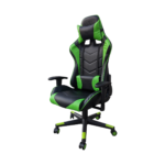 Scaun Gaming Arka Chairs B54, negru/verde piele ecologica
