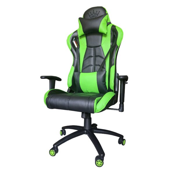Scaun Gaming Arka Chairs B147 Hercules, Carbon black green, Promotii-scaune.ro